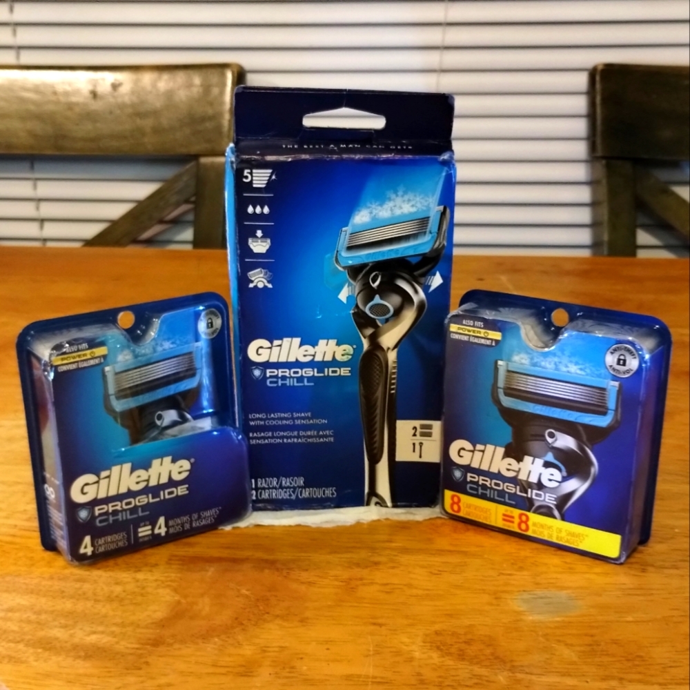 Gillette Proglide Chill Shaving Products
